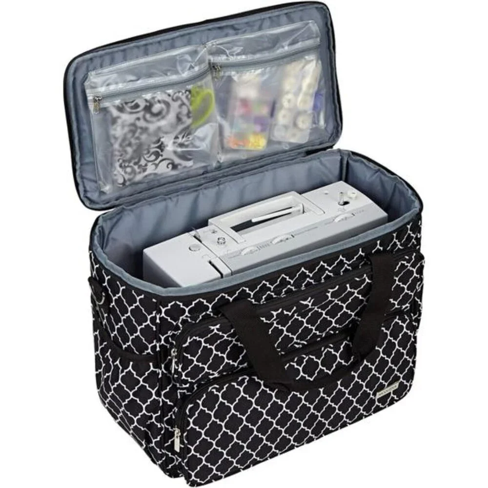 Sewing Machine Carrying Case, Universal Travel Tote Bag with Shoulder strap